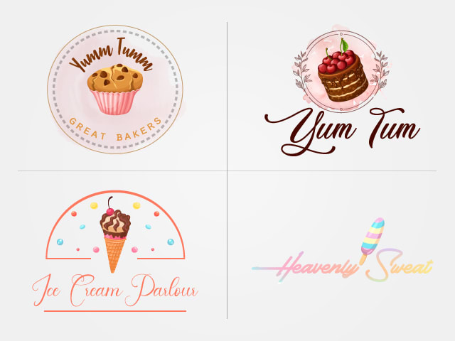 design bakery, restaurant, café,  food, dessert, cooking logo