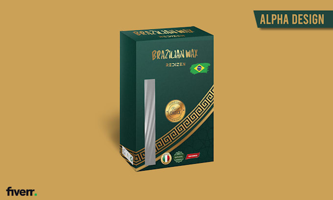 design a premium product label and custom box packaging design