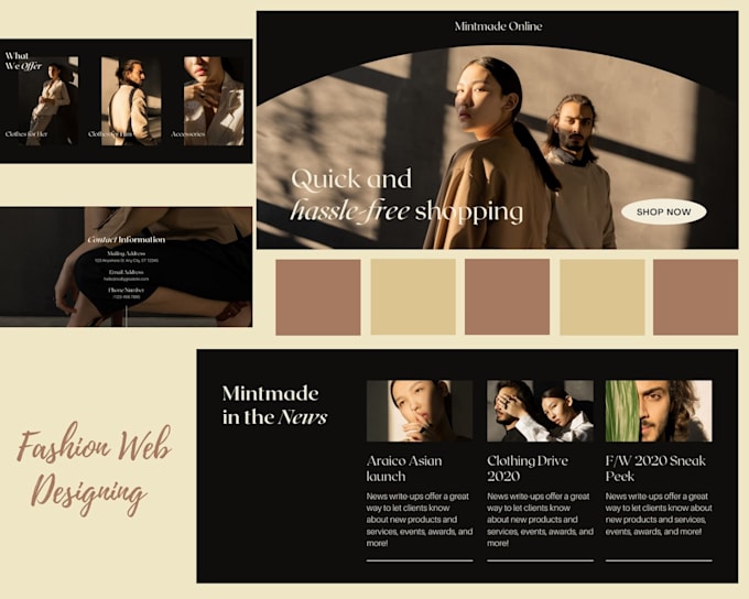 design and develop a website