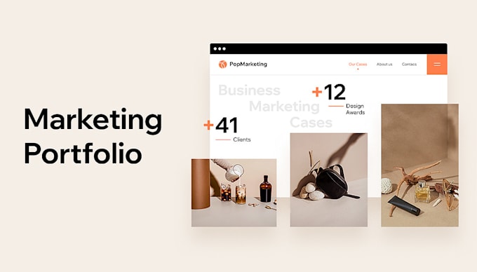 create dynamic portfolio website