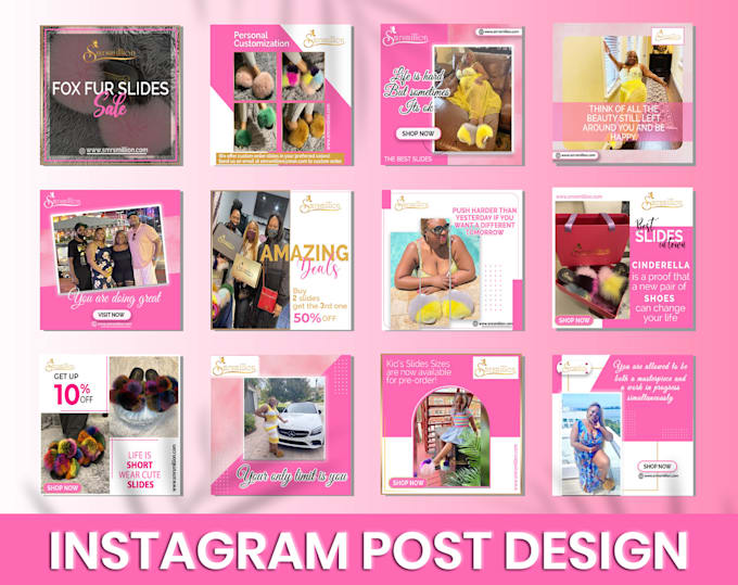 Design 12 amazing instagram posts, ads or any social media posts design ...