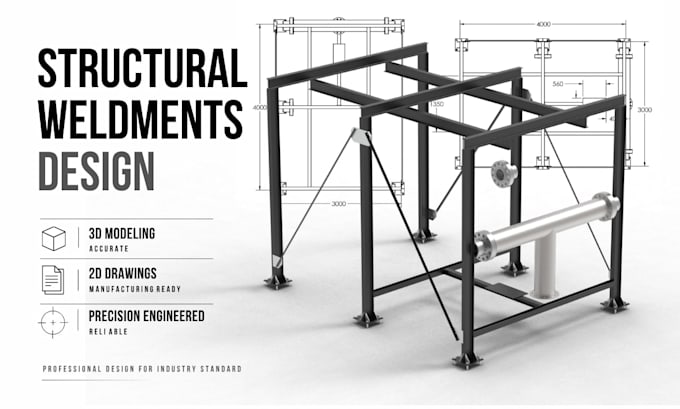 create precise cad design and 3d modeling