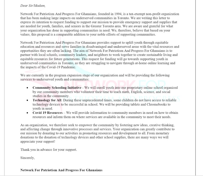 prepare a personalized nonprofit consulting package