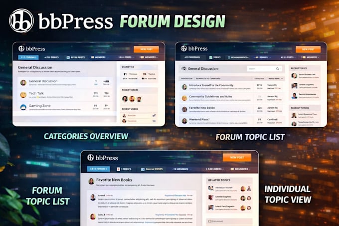 develop a forum website for you