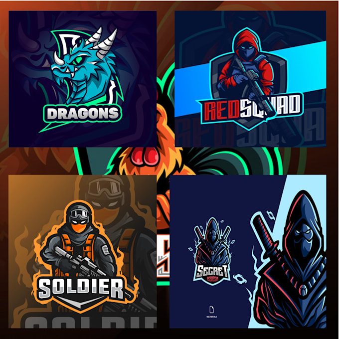 design mascot, character or cartoon logo