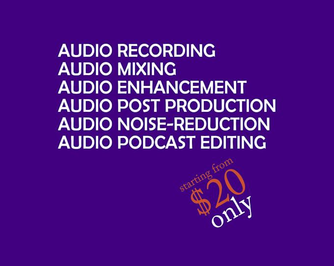 clean your podcast or audio files