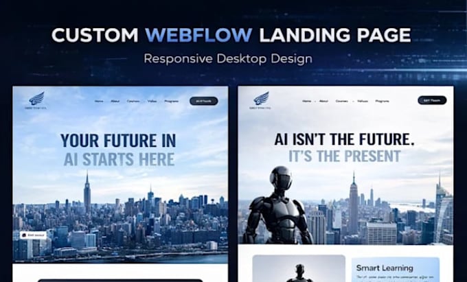 design a unique responsive webflow website for your business
