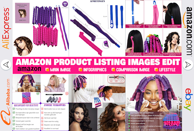 amazon product photography editing and listing images infographic