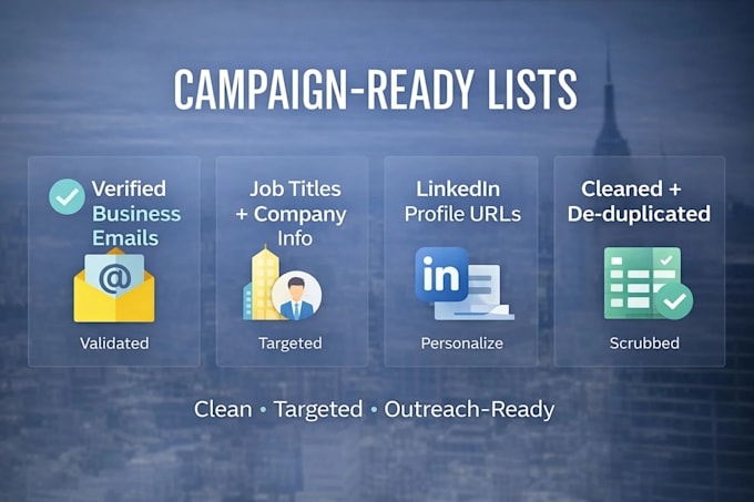 build a verified b2b lead list for cold email prospecting