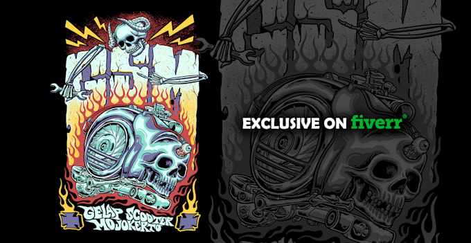 create exclusive design perfect for apparel, poster or album cover