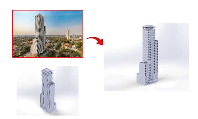design architectural miniature for 3d printing