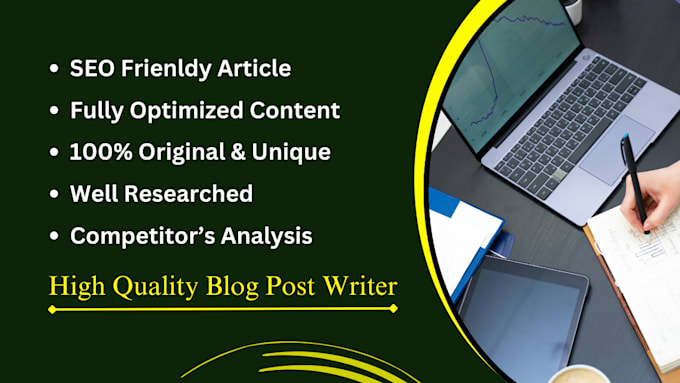 write SEO blog posts and articles to rank your website on google
