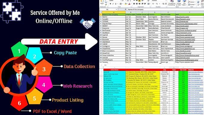 do data entry, copy peste, internet research, and your virtual assistant