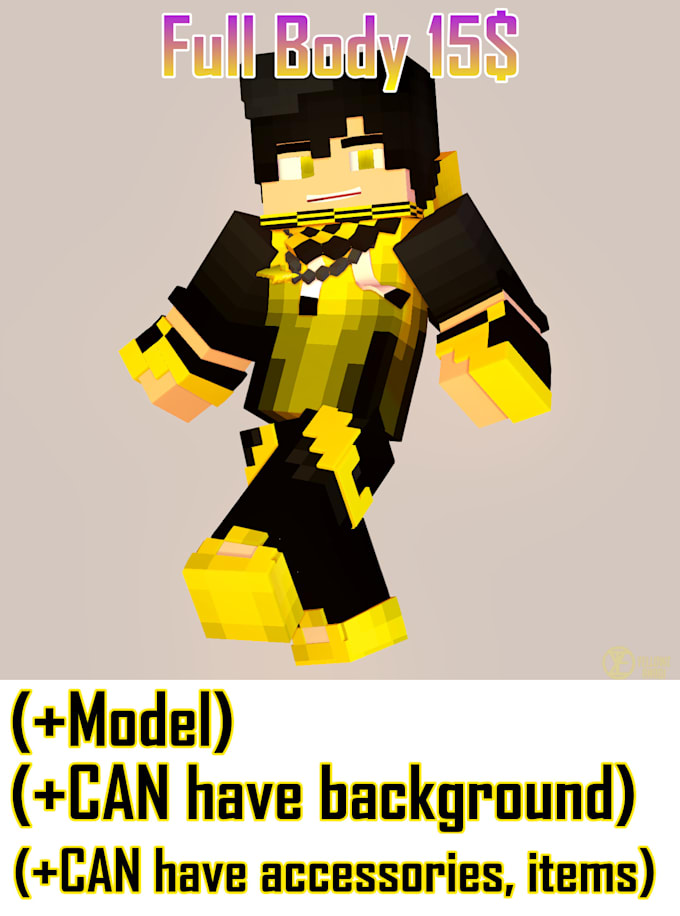 do a minecraft render of your character for you