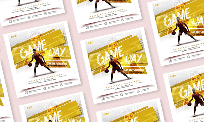 design unique any sport flyer or basketball flyer in 4 hours
