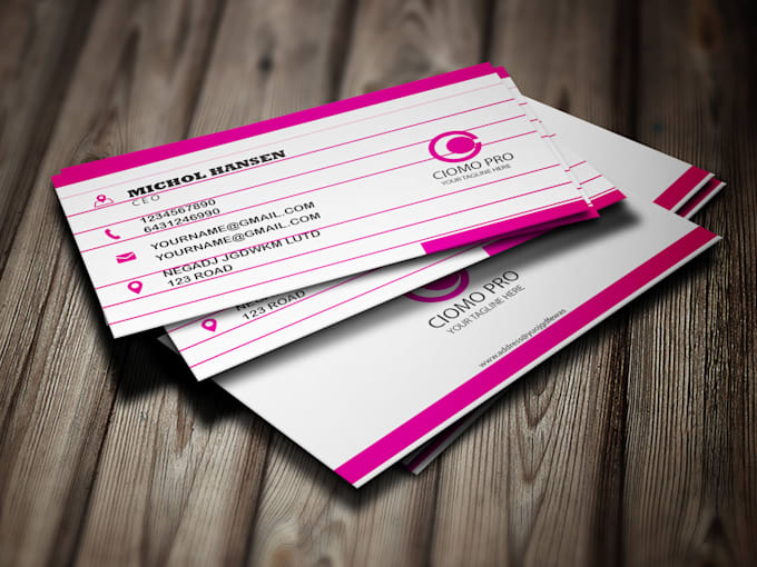 create professional, unique and striking business card