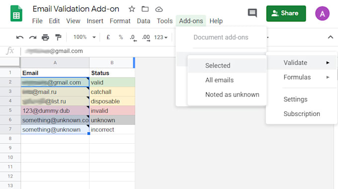 provide a solution to verify and clean email lists