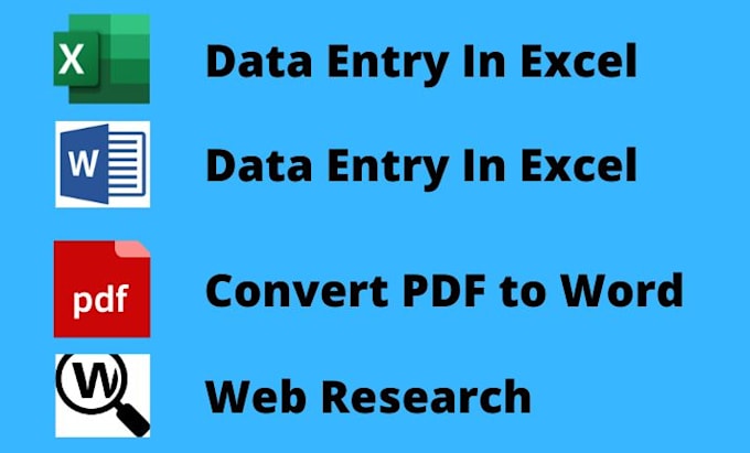 do data entry services, excel data entry expert