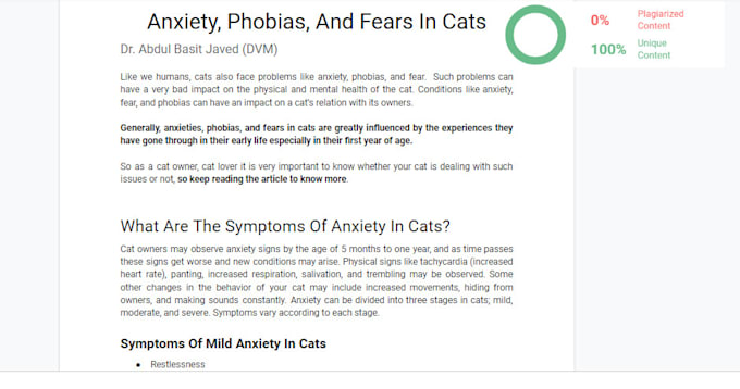 write high quality pet articles and blog posts