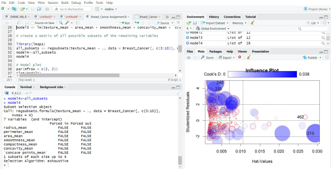do advance statistical analysis using rstudio, r coding
