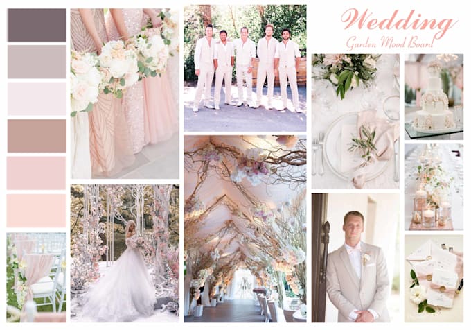 design a mood board for your wedding and event