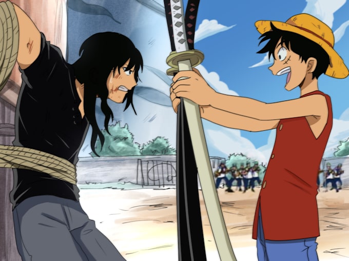 draw you inside your favorite anime scene