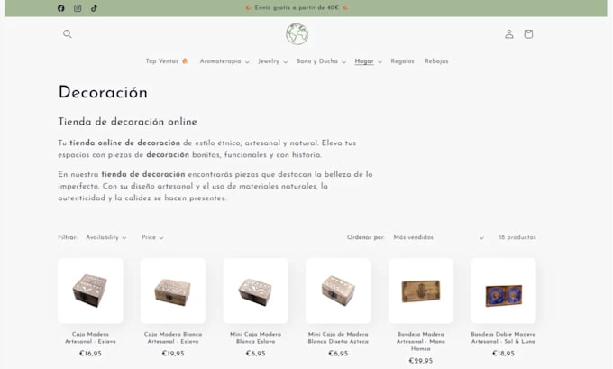 write SEO content for your web in spanish