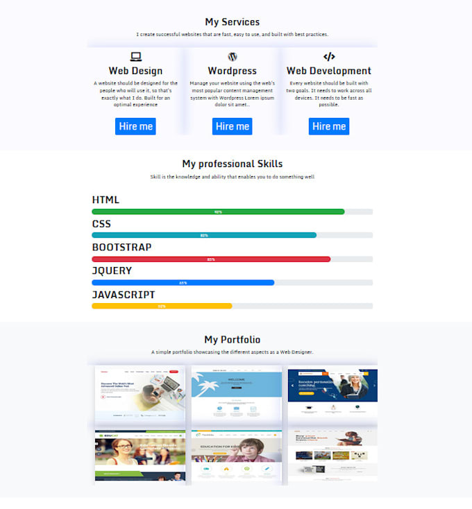Any more psd to html and html css bootstrap by Raju_halder | Fiverr