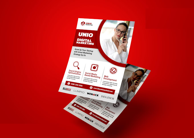 design a flyer, professional quality custom flyer and infographics