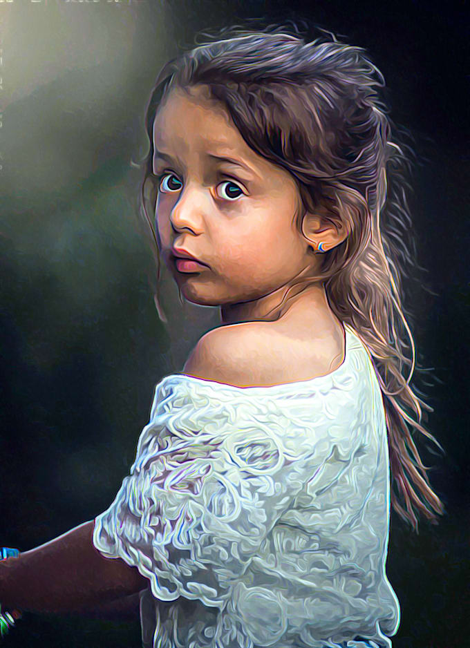 draw realistic amazing portrait from your photo