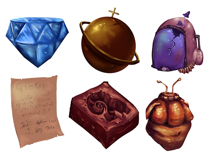 draw icons and items for your video game, app or tcg