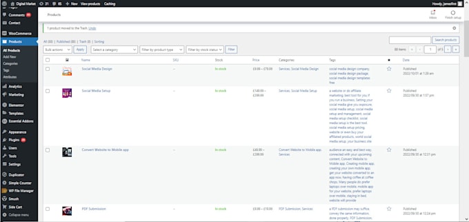 upload product listing in your woocommerce  shopify and bigcommerce stores