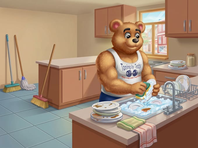 design cute children animals books illustration