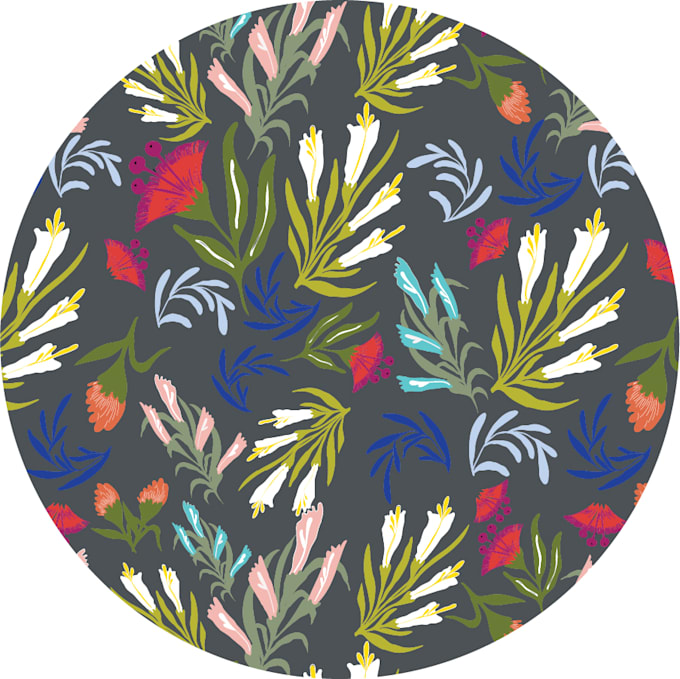 design seamless repeat vector pattern for wallpaper