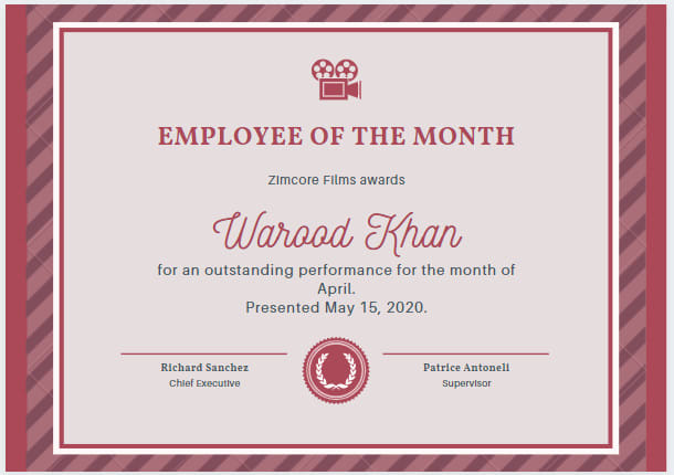 do all types of professional certificate design and custom certificate