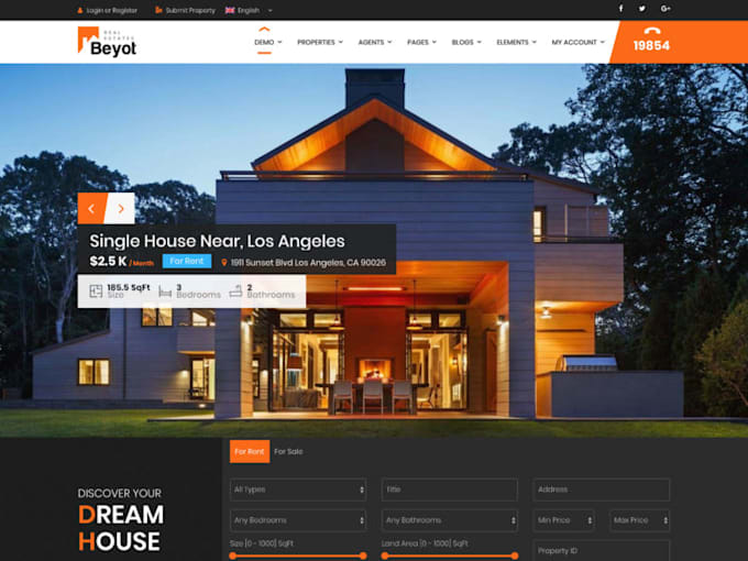 design your real estate website in wordpress and wix