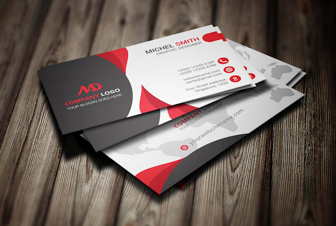 design unique elegant double sided print ready business card in 24 hrs