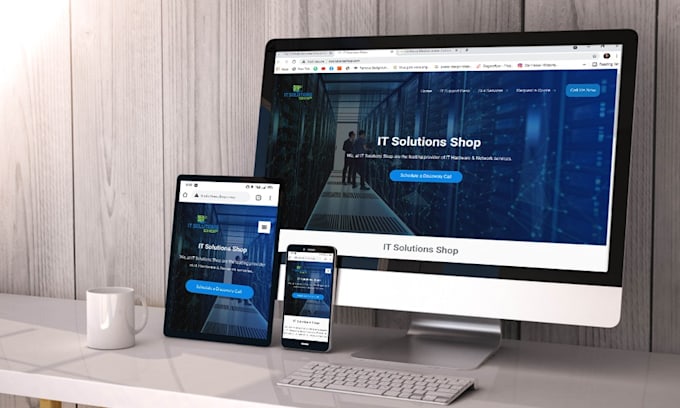 design a professional and attractive website within 8 hr