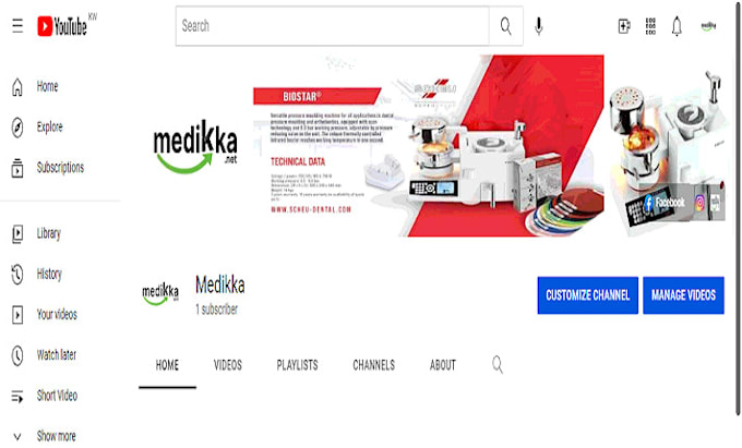 create a youtube channel and setup  SEO