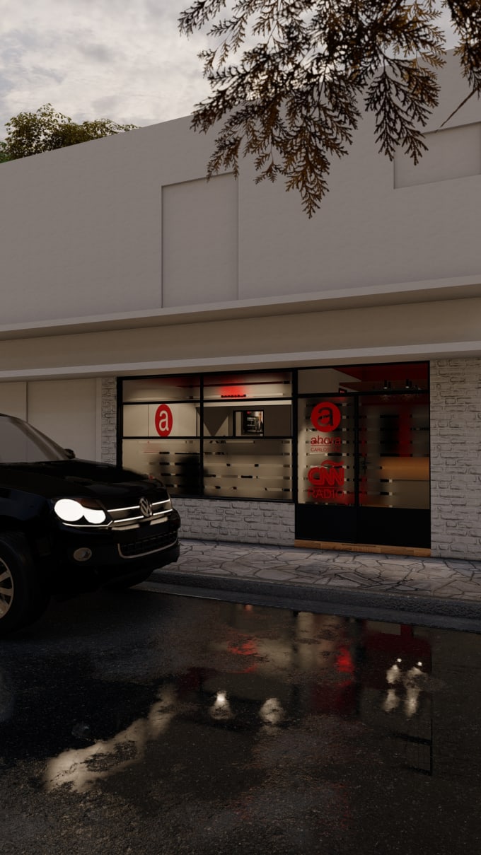 create 3d model and render images architecture project