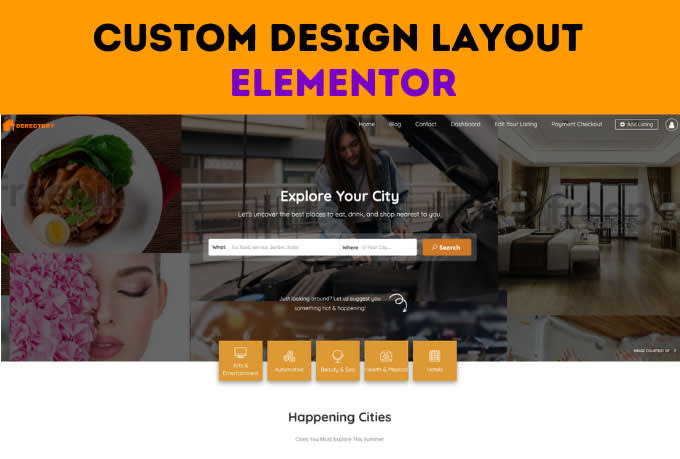 develop a wordpress directory website with an attractive layout by listing pro