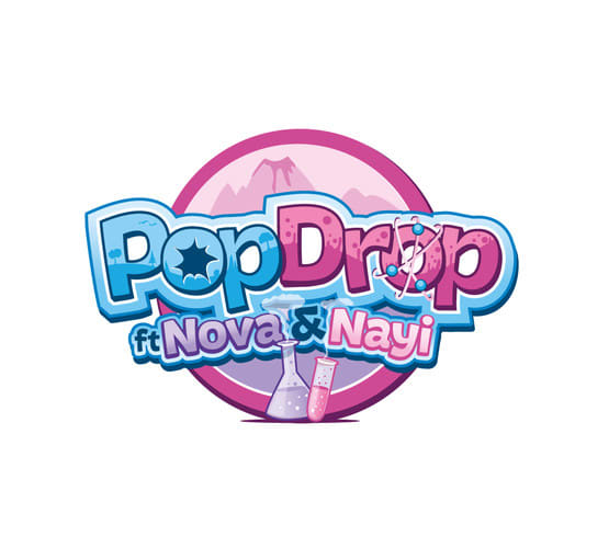 design original pop drop logo without any copyright