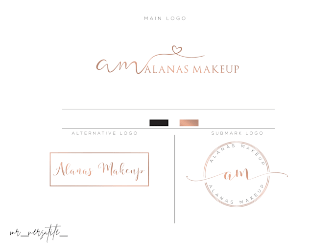 design elegant signature logo with branding