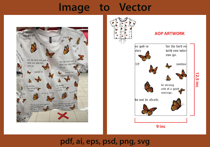 create vector line art from any image to in high resolution pdf, ai etc