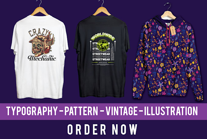 do custom trendy graphic t shirt for you