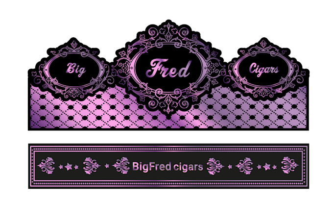 do modern cigar logo, bands, label, and cigar box design