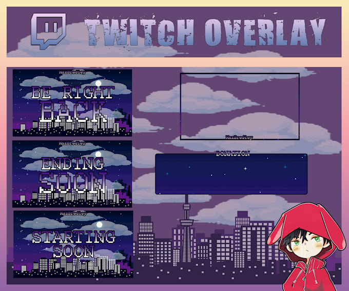make custom twitch panels, overlay