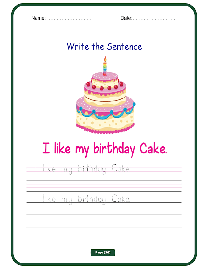 design kids activity book, worksheets and coloring pages