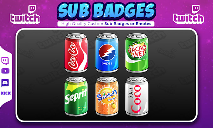 create custom twitch sub badges or emotes