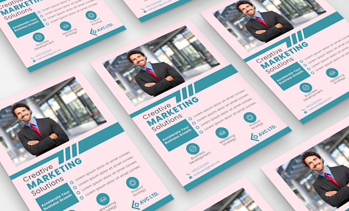 design professional corporate flyer, brochure or marketing collateral